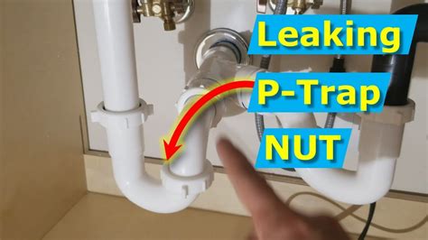 p trap leaking at connection|How To Fix A Leaking P